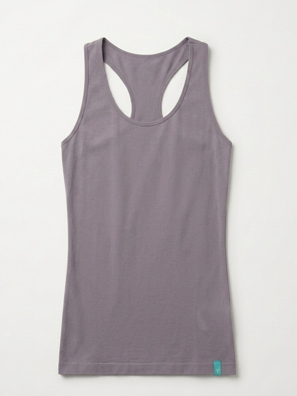 bloom Organic Gray Racerback Tank built in bra Large